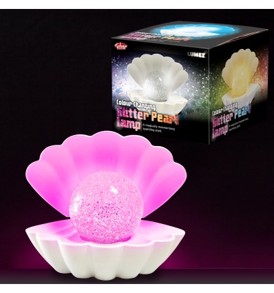 Lampe coquillage à paillettes - One for Fun