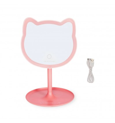 Miroir sur pied lumineux Chat - Legami