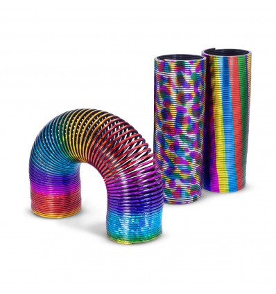 Ressort métallisé arc-en-ciel - One for Fun