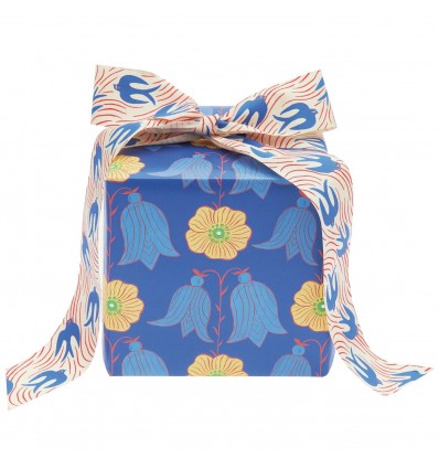 Papier cadeau renoncule campanule bleues - Rico Design