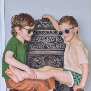 Lunettes de soleil Bleu "Deser Tea" - Grech & Co 2