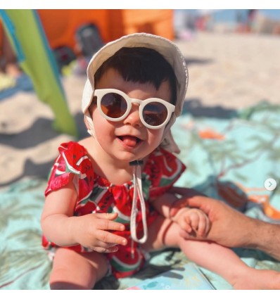 Lunettes de soleil Blanc "Atlas" - Grech & Co