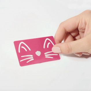 Pochoir chat - Sisi la paillette