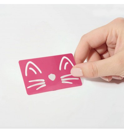 Pochoir chat - Sisi la paillette