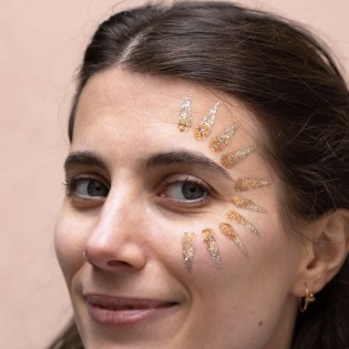 Pochoir soleil - Sisi la paillette 2