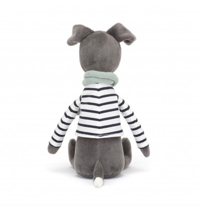 Peluche Beatnik Buddy Whippet chien gris - Jellycat