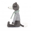 Peluche Beatnik Buddy Whippet chien gris - Jellycat