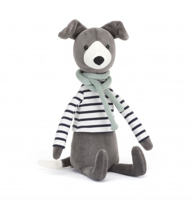 Peluche Beatnik Buddy Whippet chien gris - Jellycat