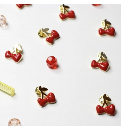 Pin's cerises coeurs - My Lovely Thing
