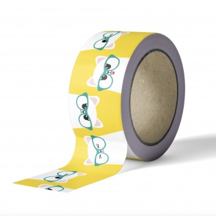 Masking tape Chat à lunettes - Studio Inktvis