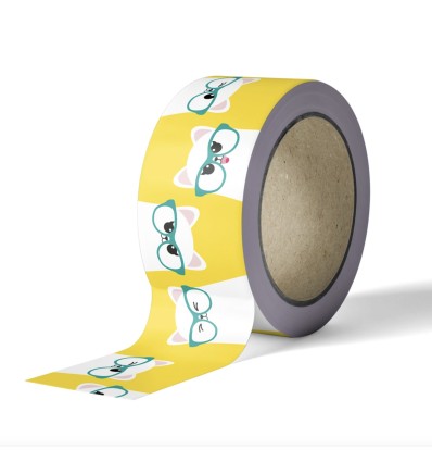 Masking tape Chat à lunettes - Studio Inktvis
