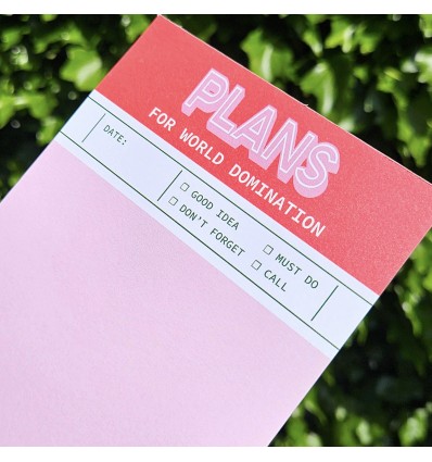 Bloc notes pour la domination du monde - Studio Inktvis