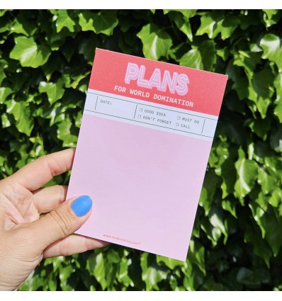 Bloc notes pour la domination du monde - Studio Inktvis