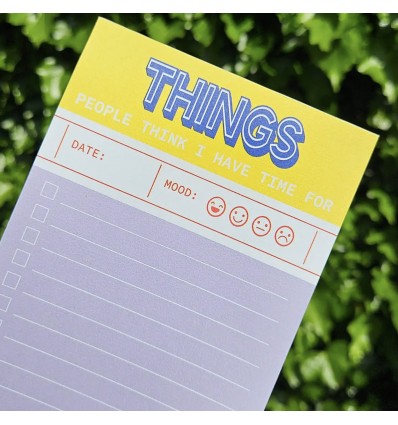 Bloc notes People think i have time for things - Studio Inktvis