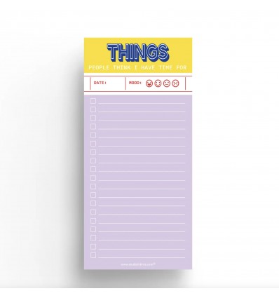 Bloc notes People think i have time for things - Studio Inktvis