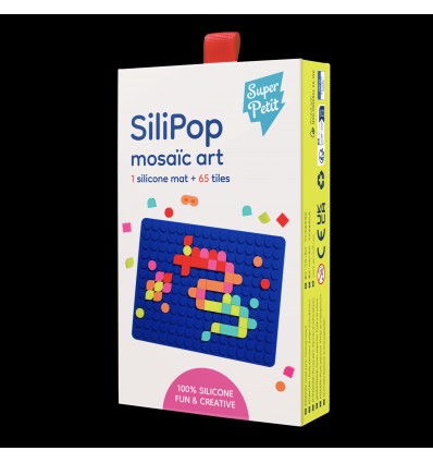 Silipop bleu – Jeu créatif mosaïque à clipser - Super petit