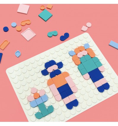 Silipop blanc – Jeu créatif mosaïque à clipser - Super petit