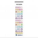 48 autocollants bisounours multicolores - Pipstickers