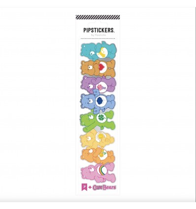 8 autocollants bisounours multicolores - Pipstickers