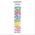 8 autocollants bisounours multicolores - Pipstickers