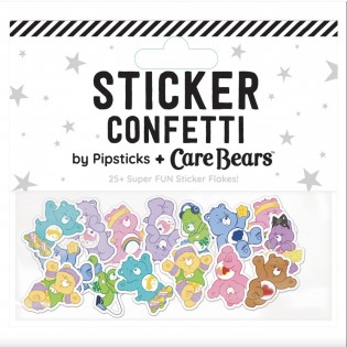 Autocollants confettis bisounours multicolores - Pipstickers