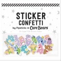 Autocollants confettis bisounours multicolores - Pipstickers