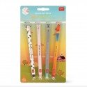 Set de 4 Stylos à encre effaçable Ferme - Legami