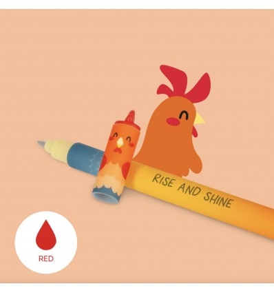 Set de 4 Stylos à encre effaçable Ferme - Legami