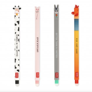 Set de 4 Stylos à encre effaçable Ferme - Legami