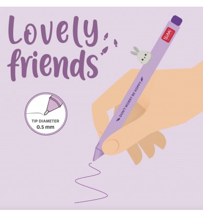 Stylo à encre lovely friends Lapin - Legami