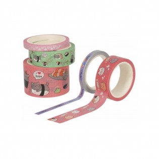 Set de 5 masking tape Kitty - Legami