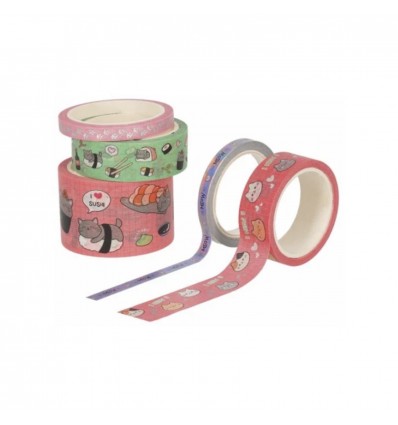 Set de 5 masking tape Kitty - Legami