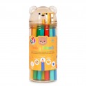 24 crayons de couleurs et taille crayon Teddy Bear - Legami