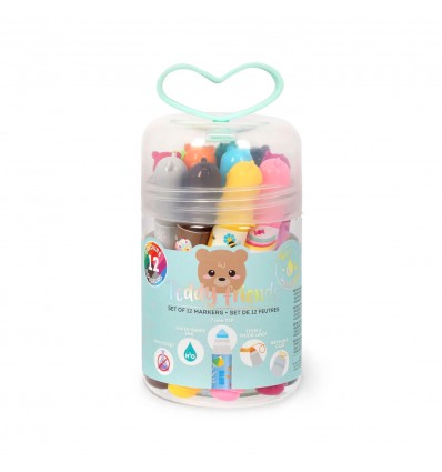12 gros feutres Teddy Friends - Legami