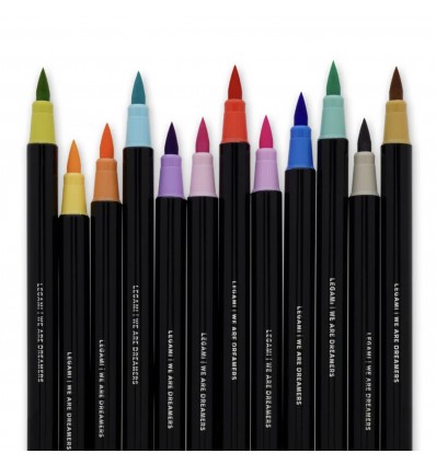 12 feutres pinceaux Pastel Colours - Legami