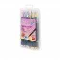12 feutres pinceaux Pastel Colours - Legami
