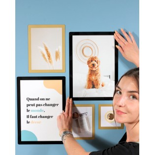 Cadre photo A4 bleu ciel - Slimpyx 2