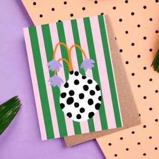 Carte vase à pois noirs - Ute Arnold