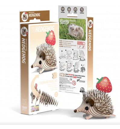 Eugy puzzle Hérisson 3D en carton