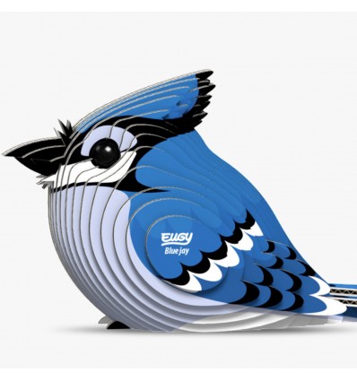 Eugy puzzle Geai bleu 3D en carton