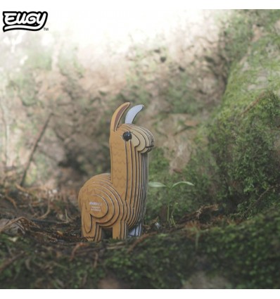 Eugy puzzle Lama 3D en carton