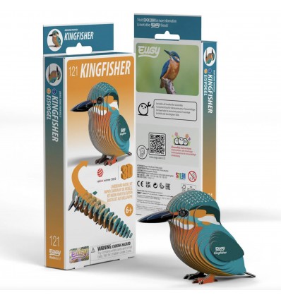 Eugy puzzle Martin Pêcheur 3D en carton