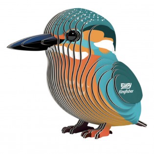 Eugy puzzle Martin Pêcheur 3D en carton