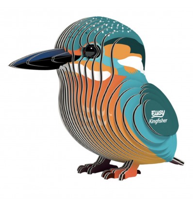 Eugy puzzle Martin Pêcheur 3D en carton