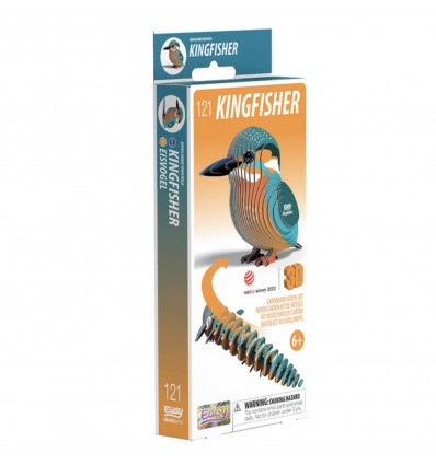 Eugy puzzle Martin Pêcheur 3D en carton