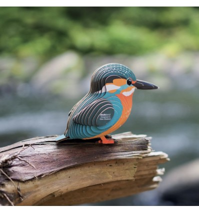 Eugy puzzle Martin Pêcheur 3D en carton