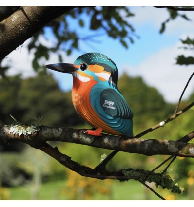 Eugy puzzle Martin Pêcheur 3D en carton