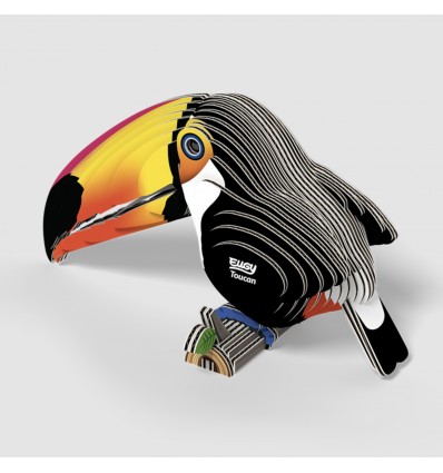 Eugy puzzle Toucan 3D en carton