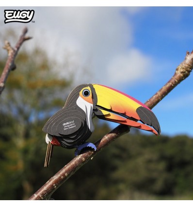 Eugy puzzle Toucan 3D en carton