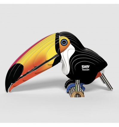 Eugy puzzle Toucan 3D en carton